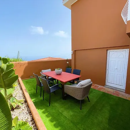 Casa Con Piscina Y Jardin Con Vistas Al Mar Puerto de la Madera Exterior photo